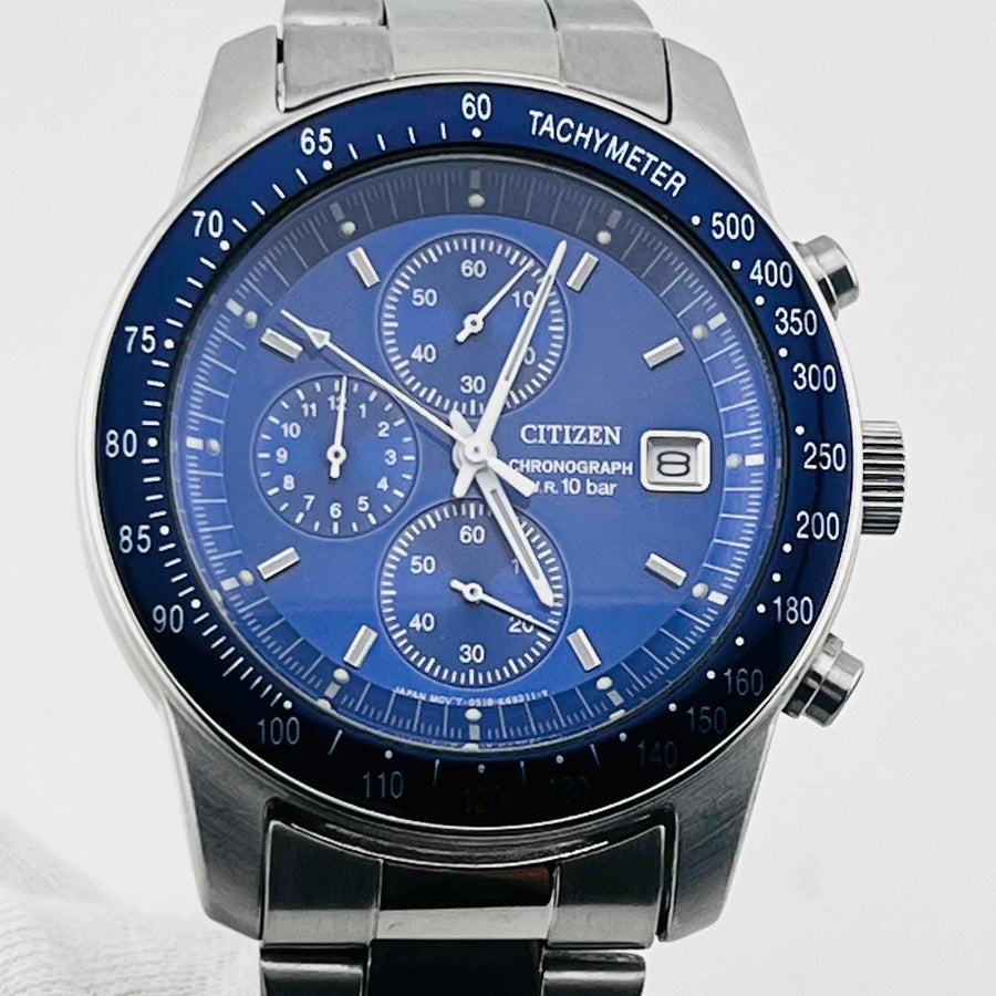 CITIZEN Speedmaster 0510-k16024CKW Quartz Chronograph Blue Dial 39.6mm