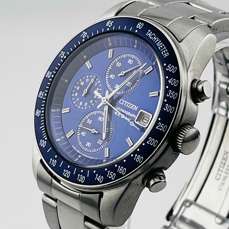 CITIZEN Speedmaster 0510-k16024CKW Quartz Chronograph Blue Dial 39.6mm