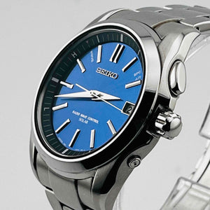 SEIKO BRIGHTZ SAGZ049 7B24-0AK0 Solar radio quartz blue dial men's watch 36.7mm