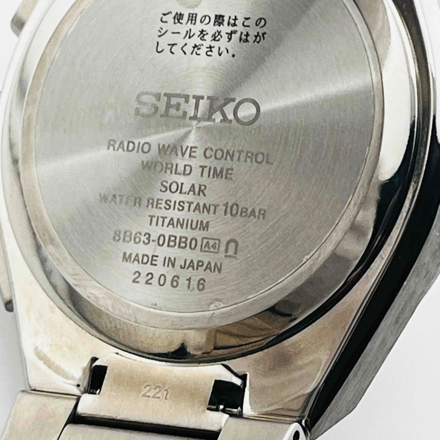 SEIKO ASTRON SBXY037 8B63-0BB0 Nexstar Pure Titanium Radio Solar Model 42.2mm