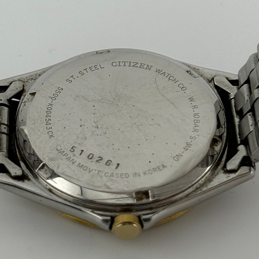 Citizen 5500-K004543 Quartz Stainless Steel day date 37.1mm