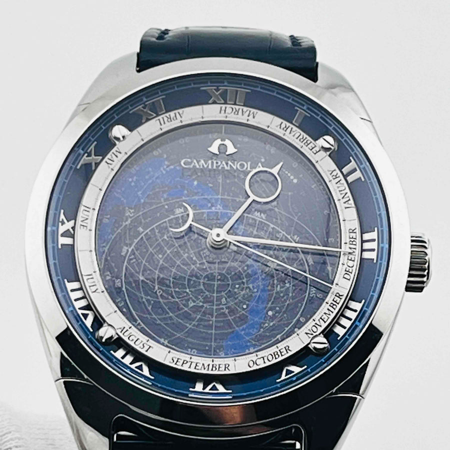 CITIZEN CAMPANOLA CosmoSign Quartz Constellation Blue Dial 4398-T015425-TA 43.1mm