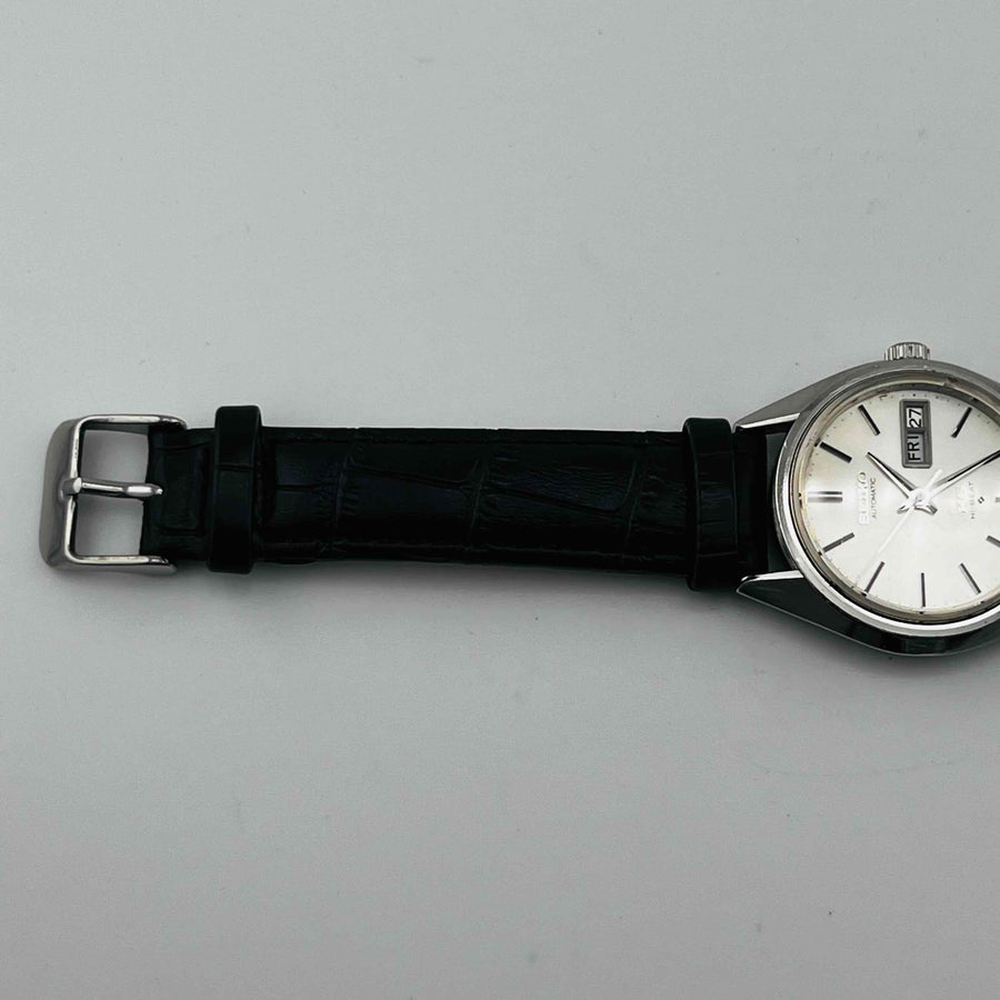 SEIKO KS HI-BEAT 5626-7110 AUTOMATIC daydate Black Belt 33..3mm
