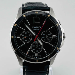 CASIO MTP-1374 quartz Chronograph Men's Watches 40.8mm