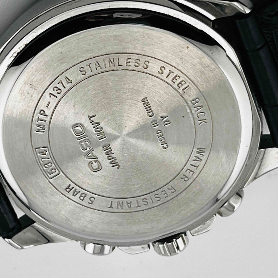 CASIO MTP-1374 quartz Chronograph Men's Watches 40.8mm