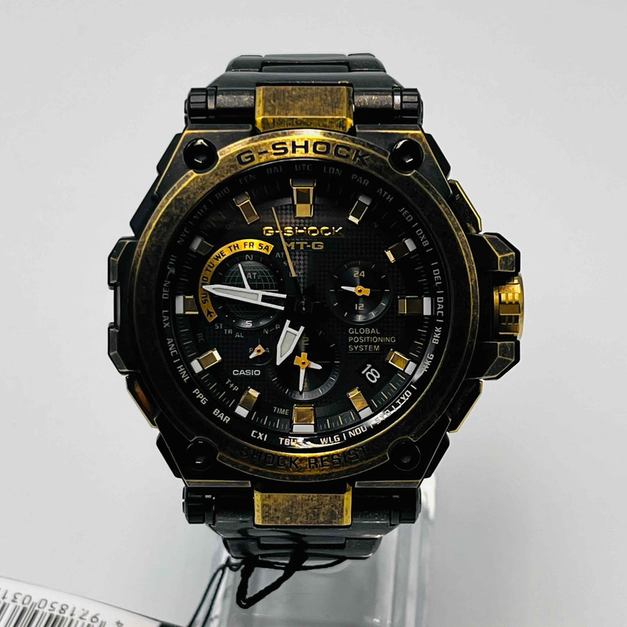 Casio G-Shock MTG-G1000BS-1AJR Solar radio men's watch 55.1mm near mint