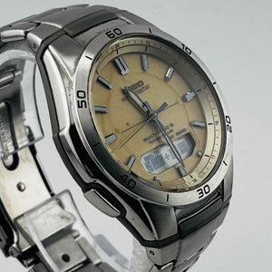 CASIO WVA-M640 Tough Solar Digital-Analog Multi Band 6 Gold Color 38.8mm