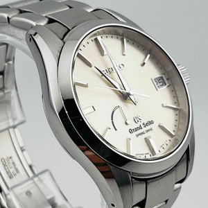 GRAND SEIKO SBGA083 9R65-0BH0 Spring Drive Automatic Winding Date Silver Dial 36.9