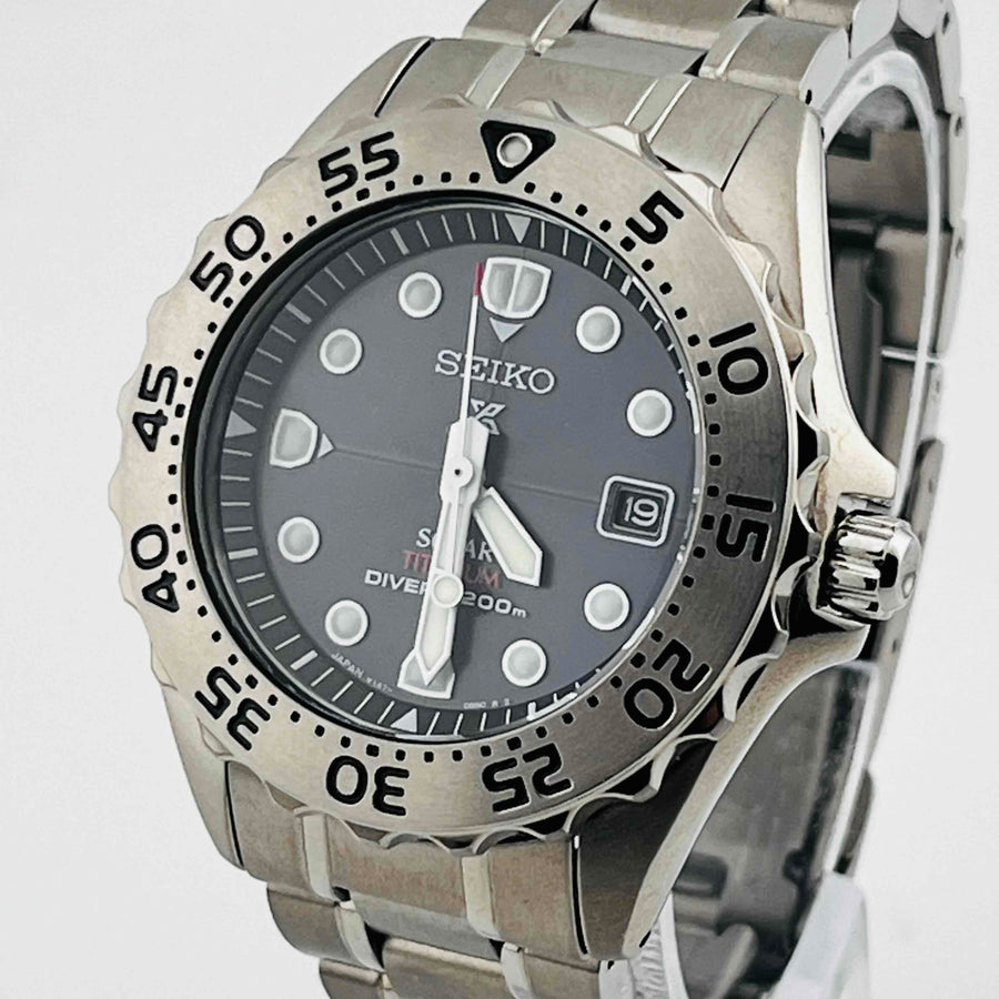 SEIKO Prospex V147-0Ag0 Solar Divers 200M titanium 38.2mm