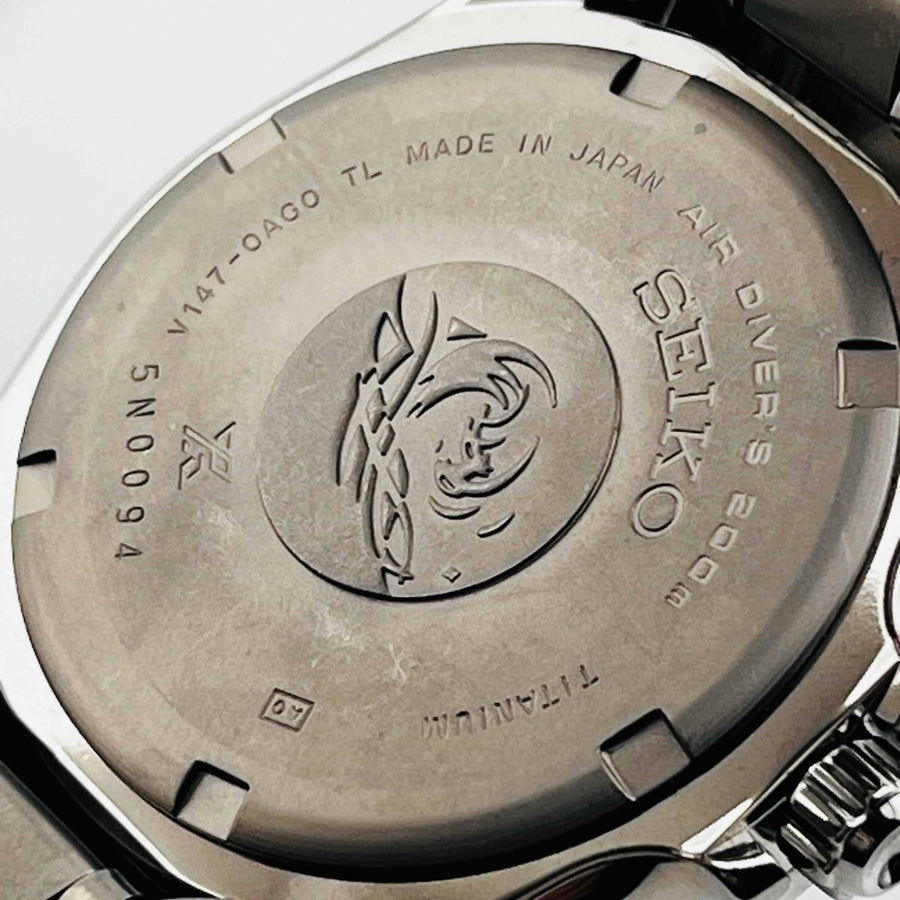 SEIKO Prospex V147-0Ag0 Solar Divers 200M titanium 38.2mm