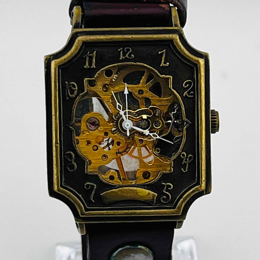 Moola Mechanical Dark red belt, belt dirty Watch 32.8mm