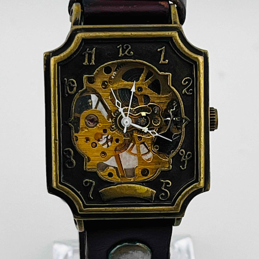 Moola Mechanical Dark red belt, belt dirty Watch 32.8mm