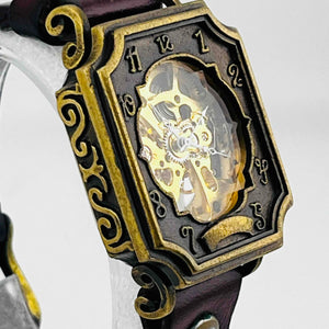 Moola Mechanical Dark red belt, belt dirty Watch 32.8mm