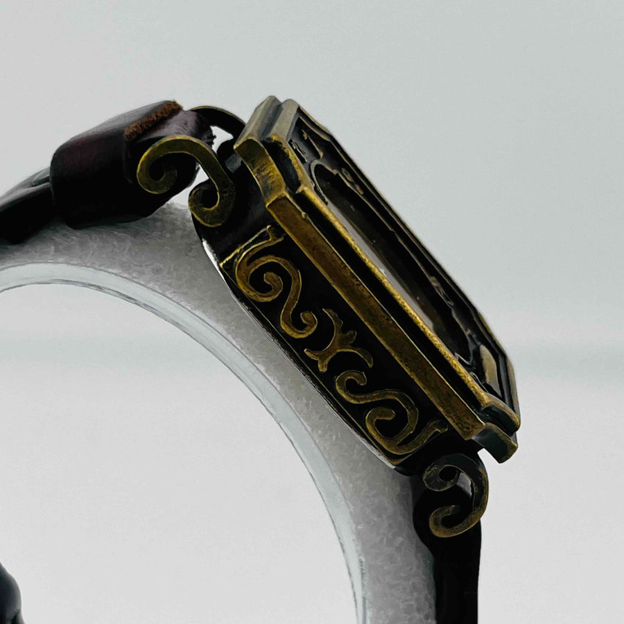Moola Mechanical Dark red belt, belt dirty Watch 32.8mm