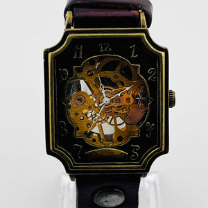 Moola Mechanical Dark red belt, belt dirty Watch 32.8mm