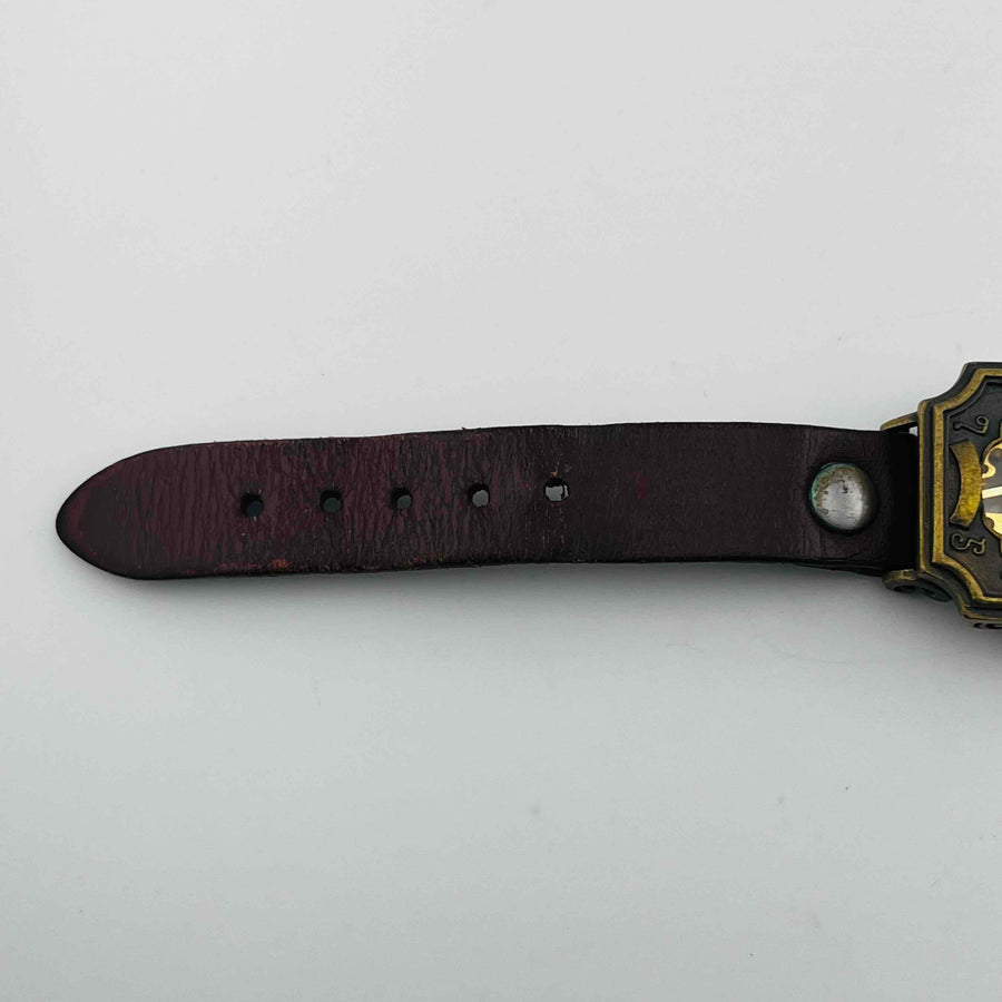 Moola Mechanical Dark red belt, belt dirty Watch 32.8mm