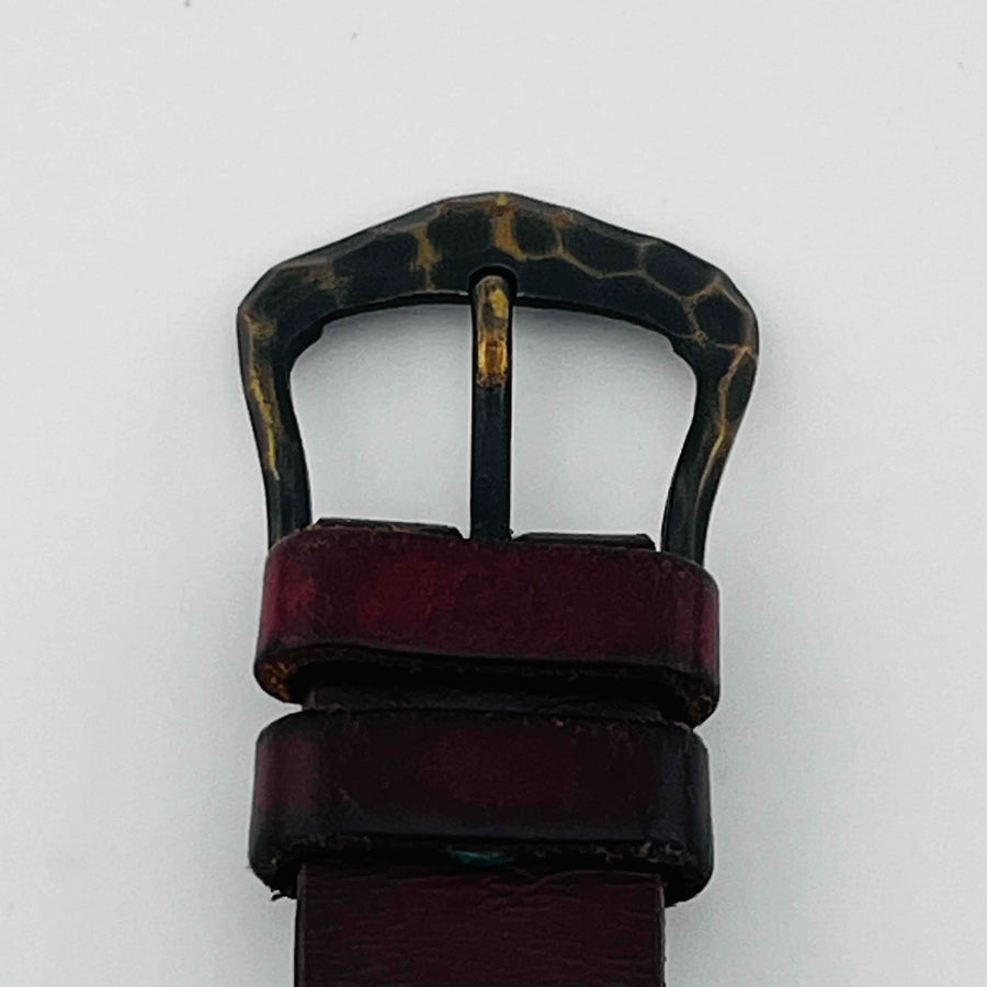 Moola Mechanical Dark red belt, belt dirty Watch 32.8mm
