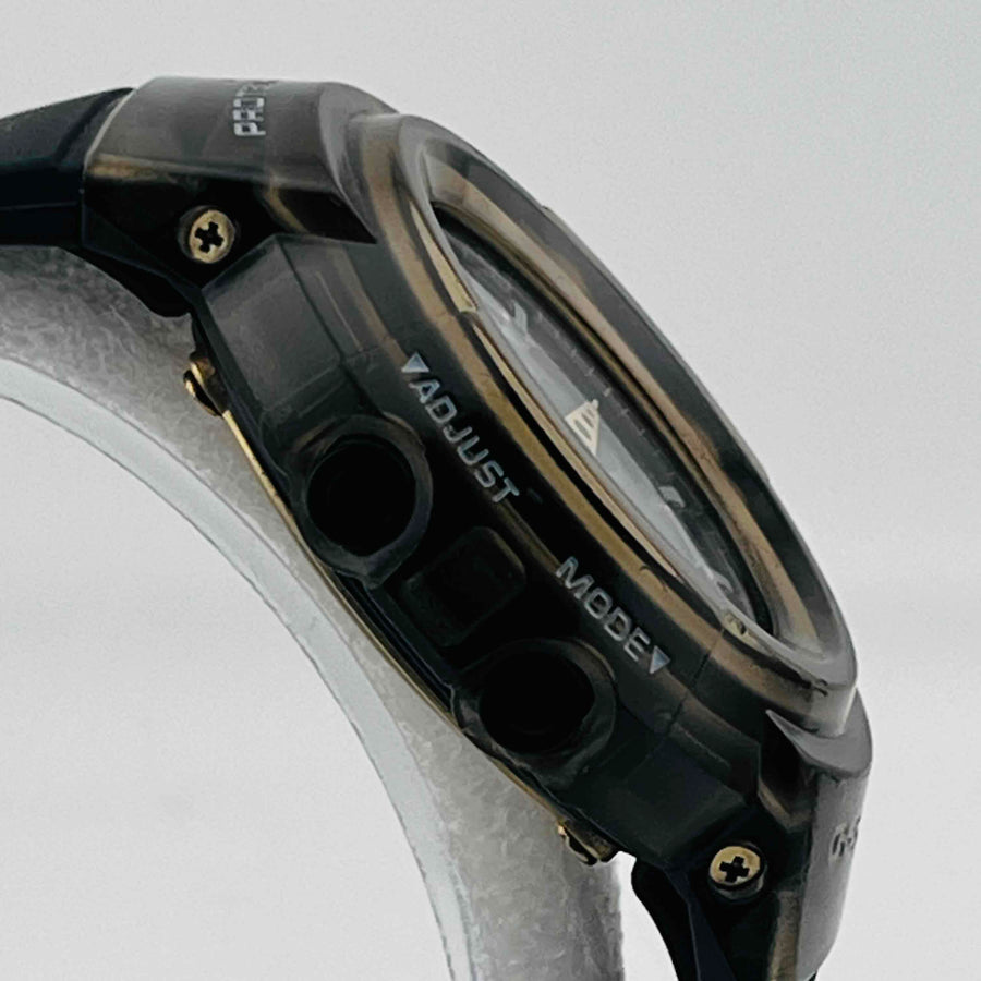CASIO  G-SHOCK AMG-525D tough Solar Skeleton Black There is some dirt on the belt 47.3