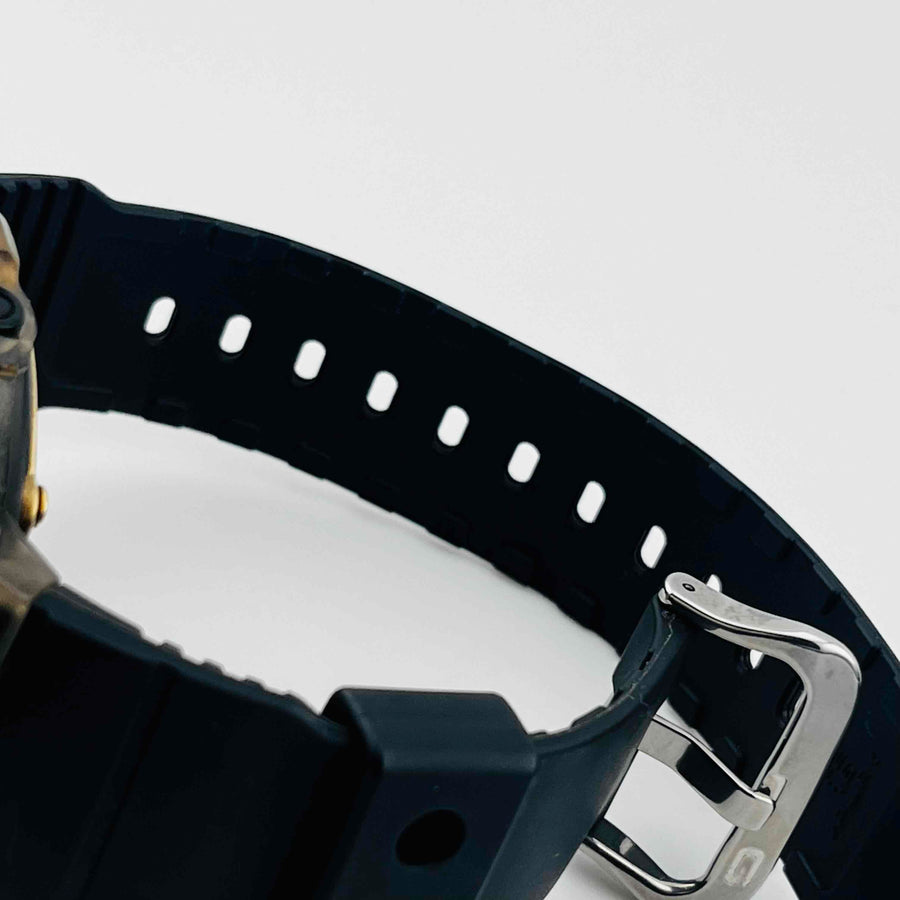 CASIO  G-SHOCK AMG-525D tough Solar Skeleton Black There is some dirt on the belt 47.3
