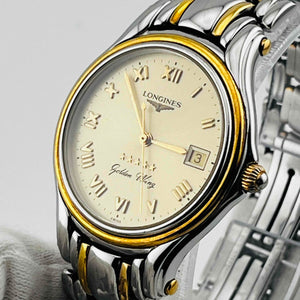 LONGINES Golden Wing L3.606.5 Quartz gold dial 32.8mm