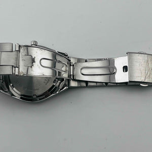 SEIKO 7N43-9080 Quartz white dial small scratches on bezel and straps 35.9mm
