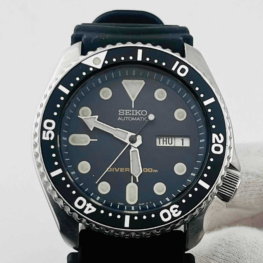 SEIKO 7S26-0020 Divers Black Boy Skx007 Automatic Navy dial black bezel 40.0ｍｍ