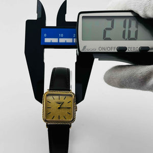 LONGINES 817 4333 Gold Square Hand-wound Ladies Watch 21.0mm