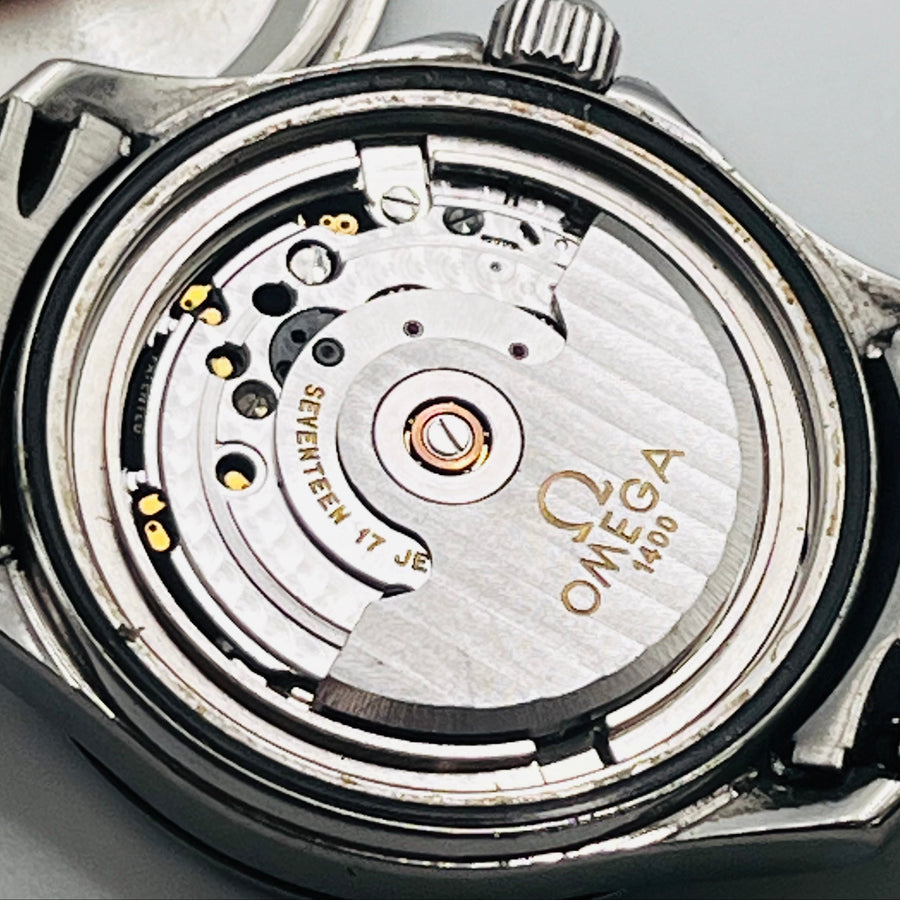 OMEGA Seamaster Quartz 200M 666ft Belt dirty Black Dial 36.1mm
