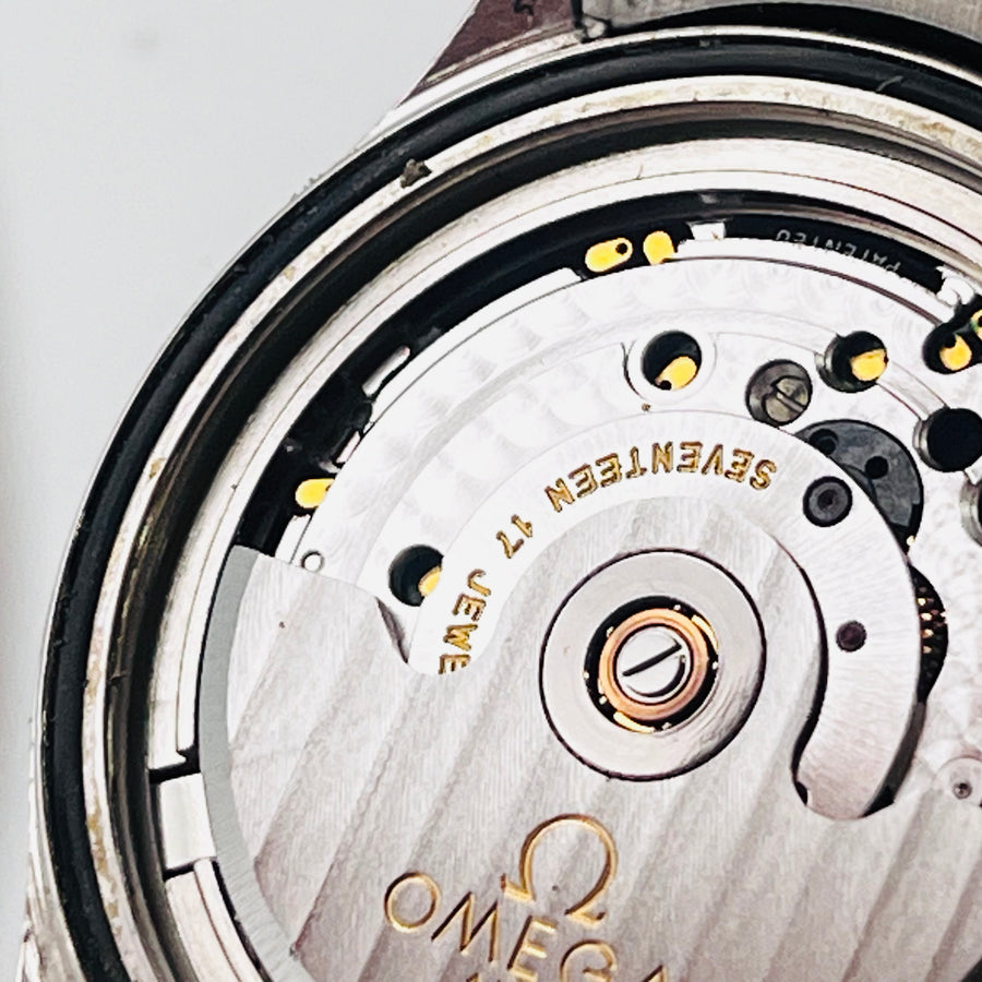 OMEGA Seamaster Quartz 200M 666ft Belt dirty Black Dial 36.1mm