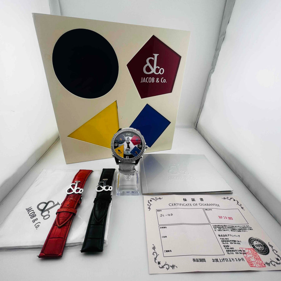 Jacob Co Jc-4D The Five Time Zone Quartz 46.7mm