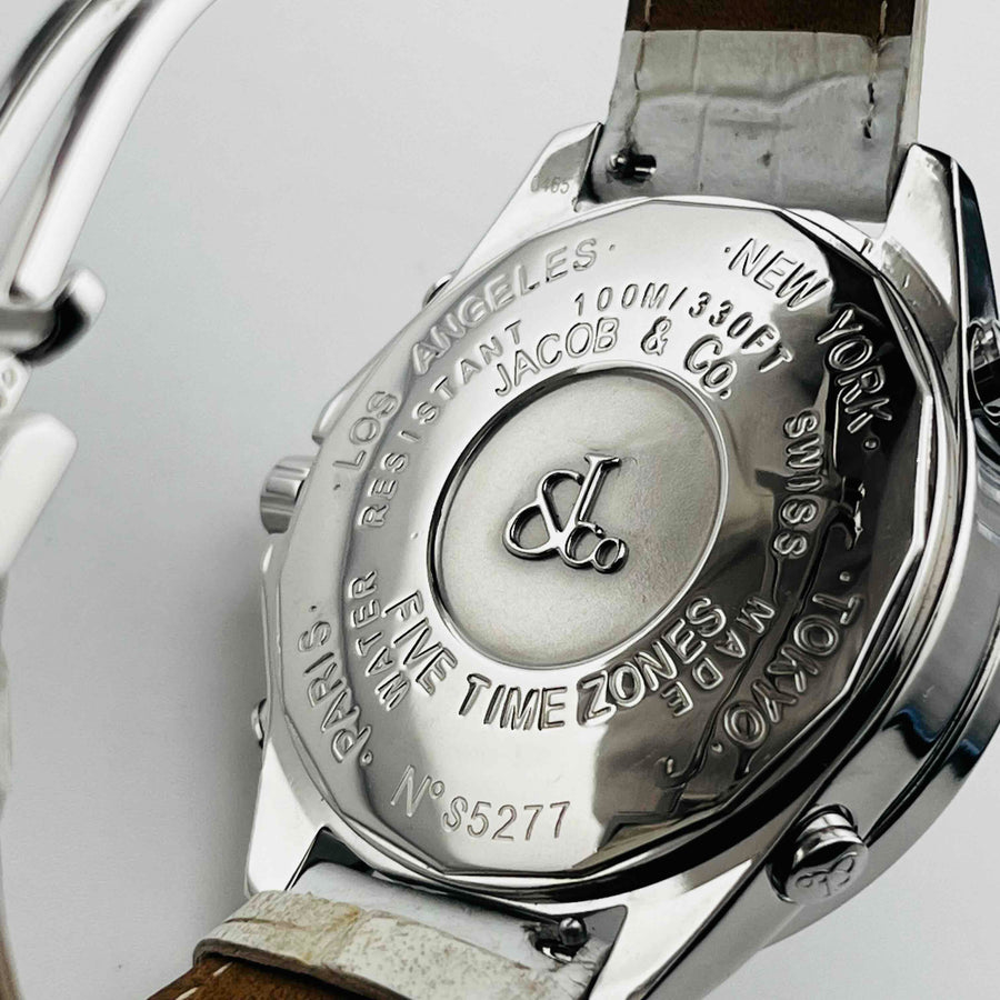 Jacob Co Jc-4D The Five Time Zone Quartz 46.7mm