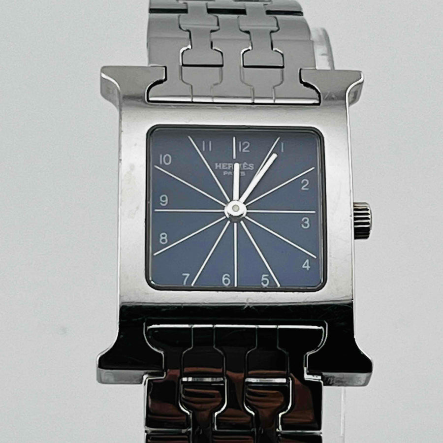 HERMES H Watch HH1.210 1197126 QuartzNavy Dial Ladies Watch 21.0mm