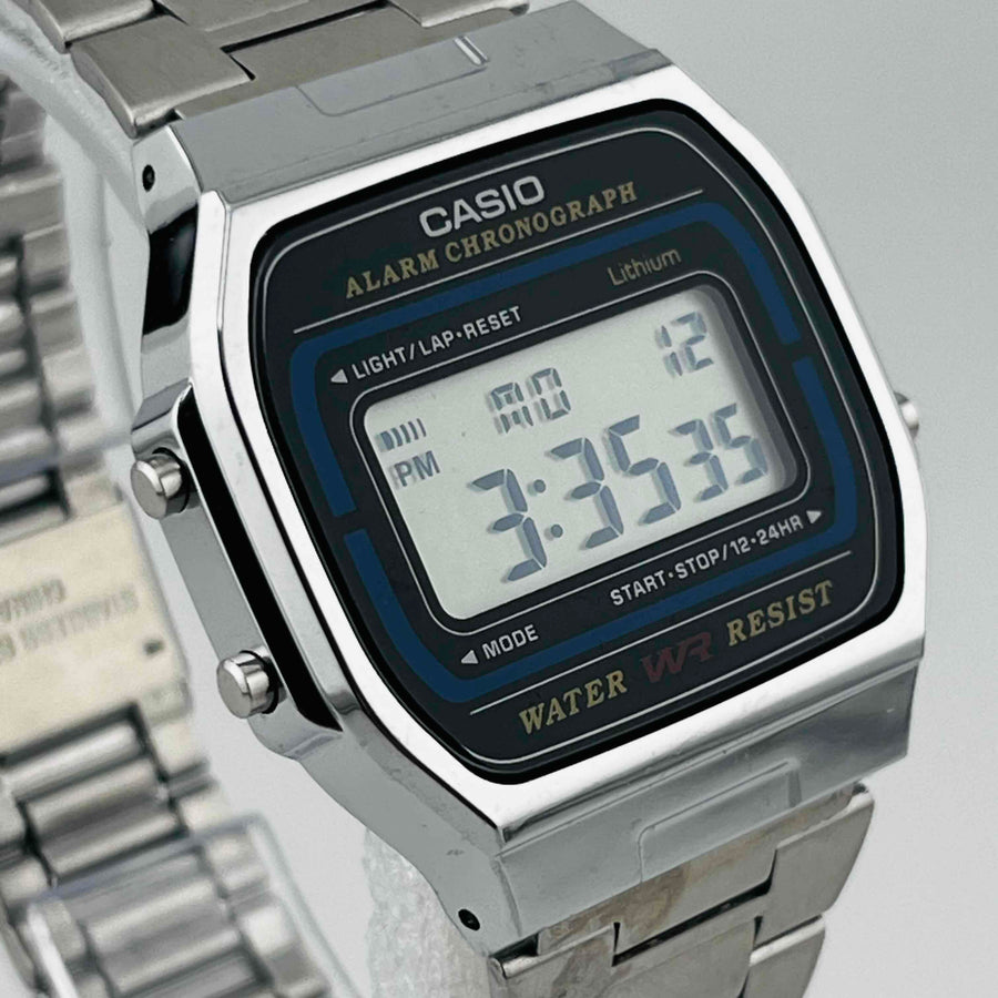 CASIO A164W WATER WR RESIST Alarm Quartz Digital Wristwatch 34.3mm