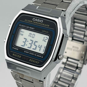 CASIO A164W WATER WR RESIST Alarm Quartz Digital Wristwatch 34.3mm