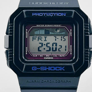 CASIO G-SHOCK GLX-5500 G-LIDE Black x Purple Tide Graph Function Model 41.0mm