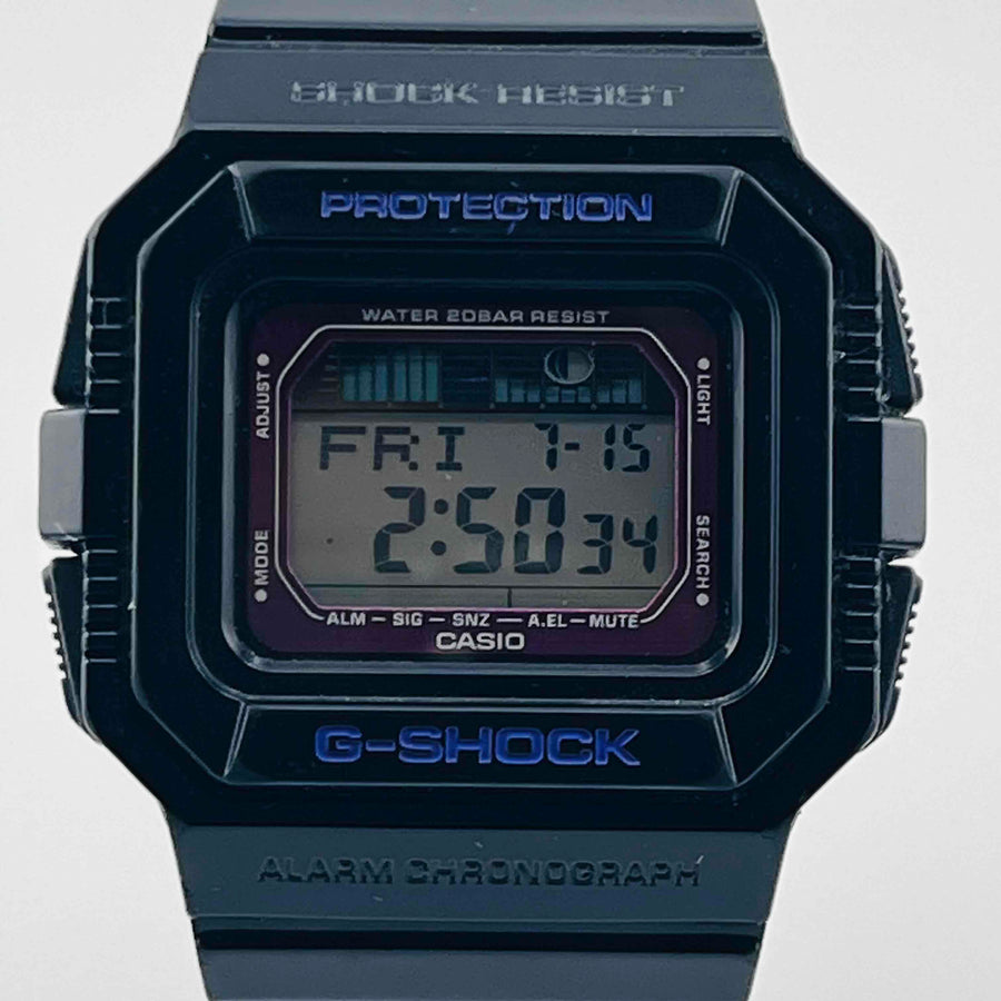 CASIO G-SHOCK GLX-5500 G-LIDE Black x Purple Tide Graph Function Model 41.0mm