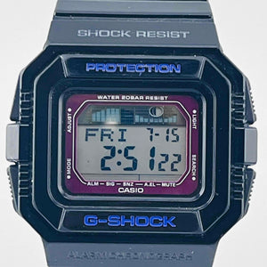 CASIO G-SHOCK GLX-5500 G-LIDE Black x Purple Tide Graph Function Model 41.0mm