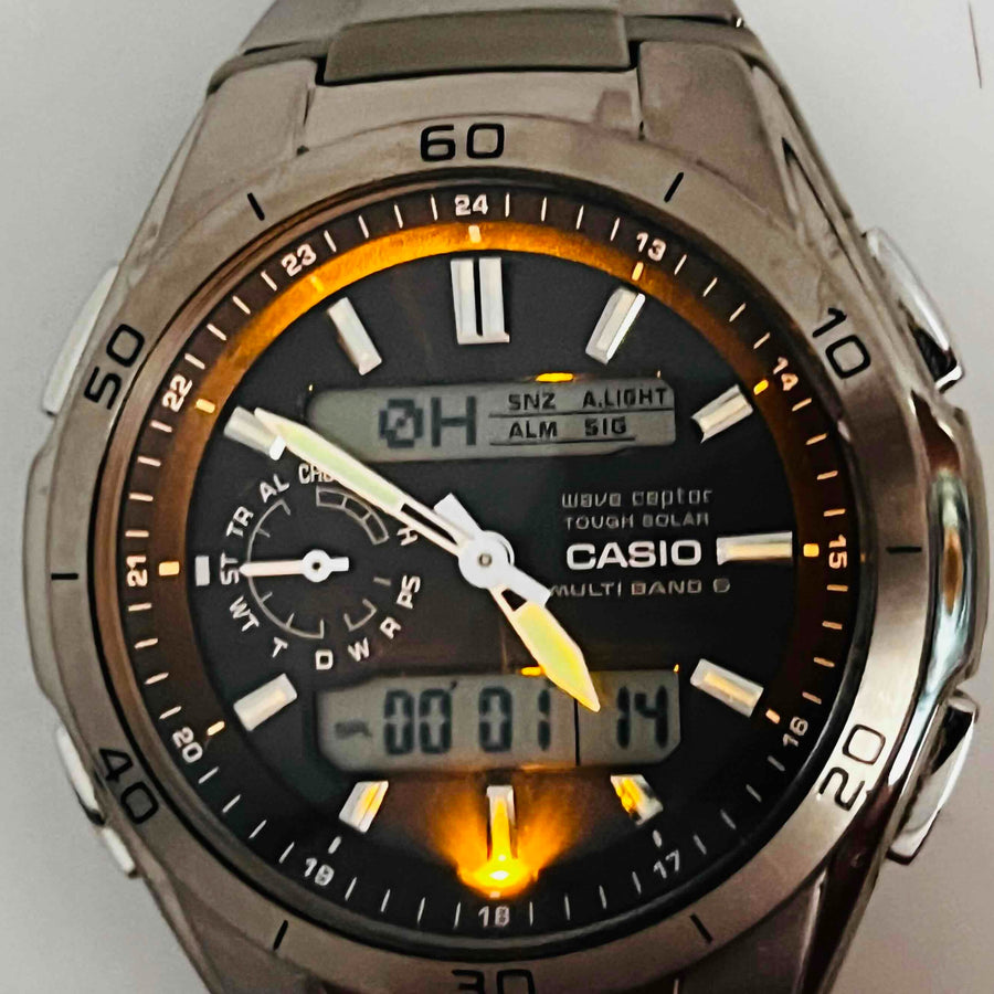 CASIO Wave Ceptor Tough Solar WVA-M650T Digital-Analog Men's Watch 38.8mm