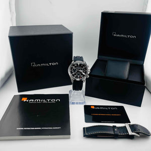 HAMILTON H646660 Khaki Aviation Pilot Chronograph Automatic Men's Watch 41.0mm