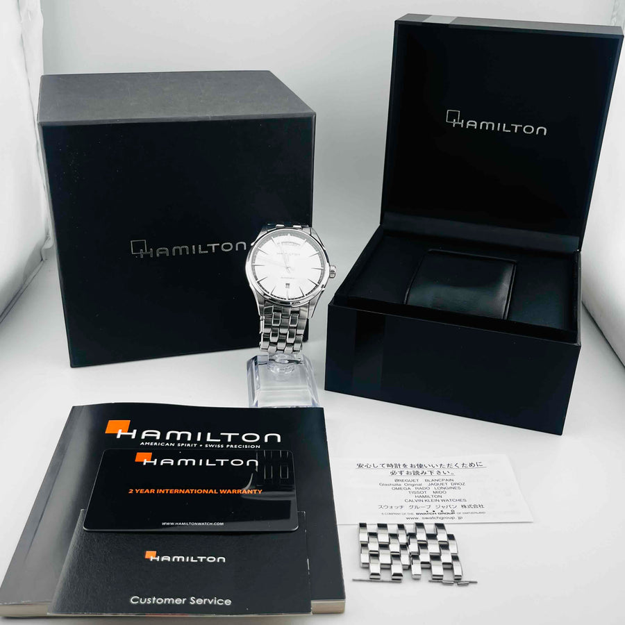 HAMILTON H425650 Jazzmaster Day Date Automatic Silver windshield 40.3mm