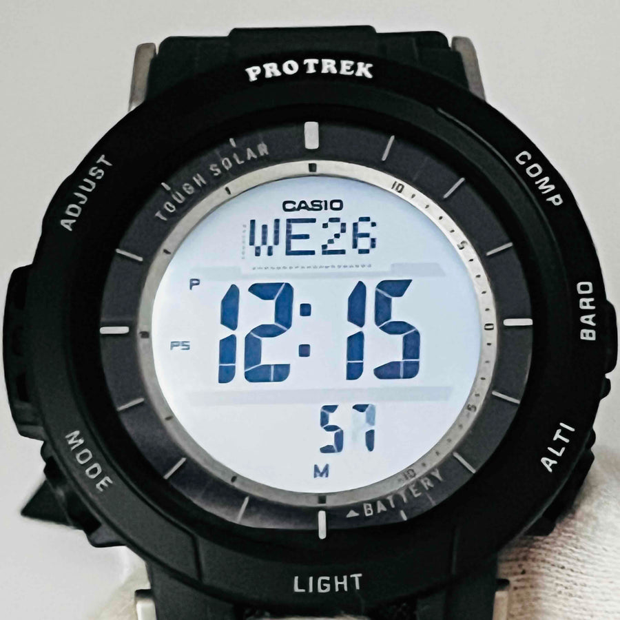 CASIO PROTREK PRG-30 TOUGH SOLAR Digital Excellent condition 41.0mm