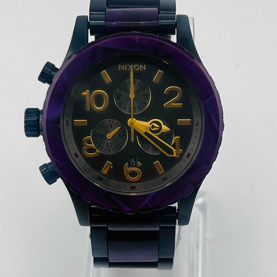 NIXON THE 42-20 CHRONO Stainless steel purple 42.0mm