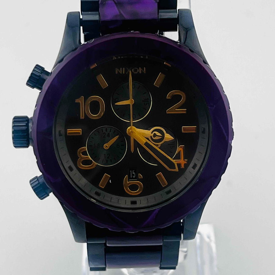 NIXON THE 42-20 CHRONO Stainless steel purple 42.0mm