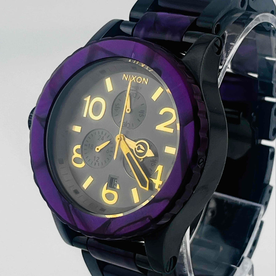 NIXON THE 42-20 CHRONO Stainless steel purple 42.0mm
