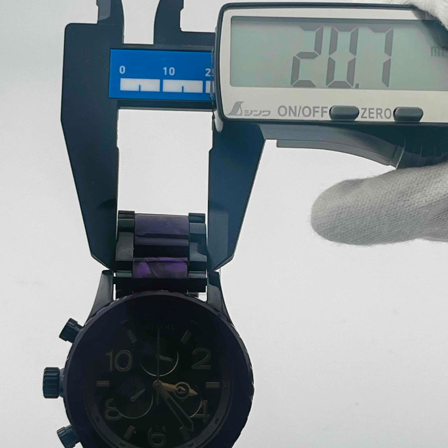 NIXON THE 42-20 CHRONO Stainless steel purple 42.0mm