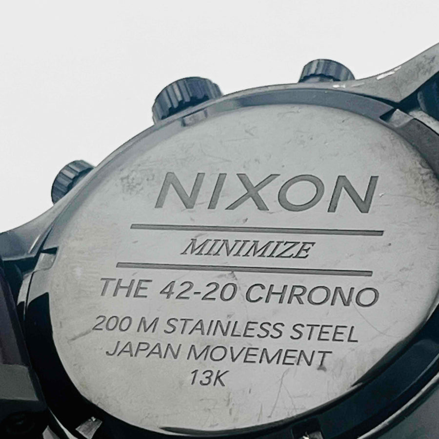 NIXON THE 42-20 CHRONO Stainless steel purple 42.0mm