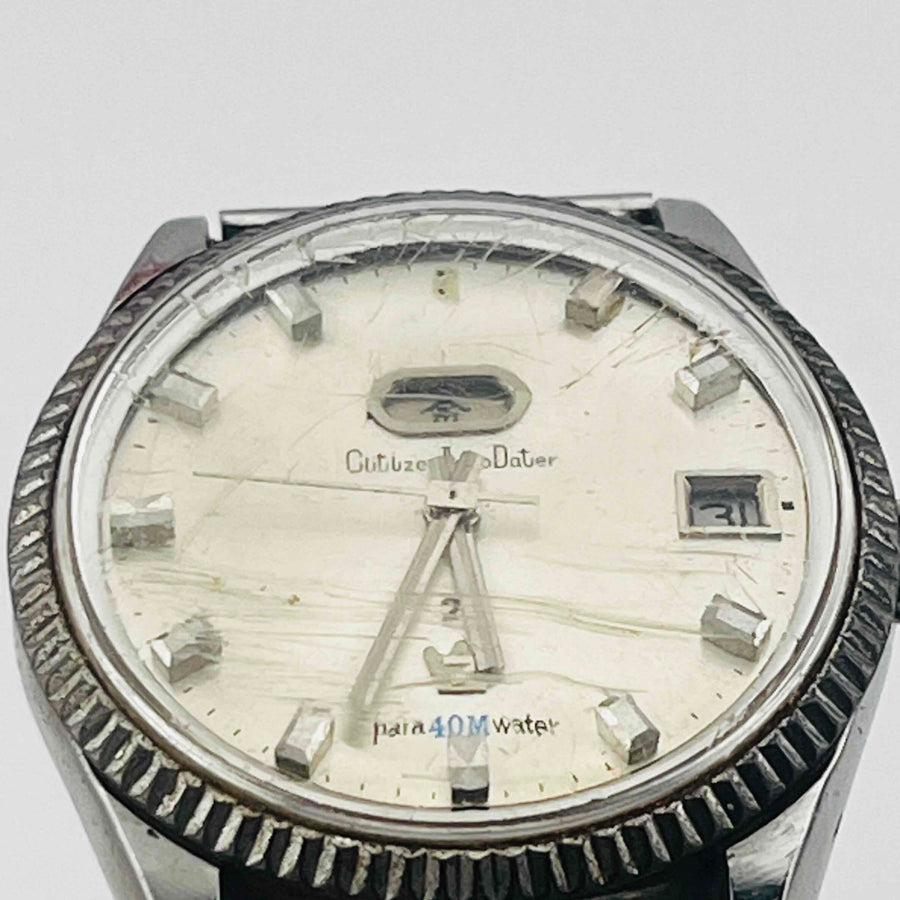 CITIZEN Auto Dater Automatic Day Date analog Men's Watch The fasteners are weak 37.5