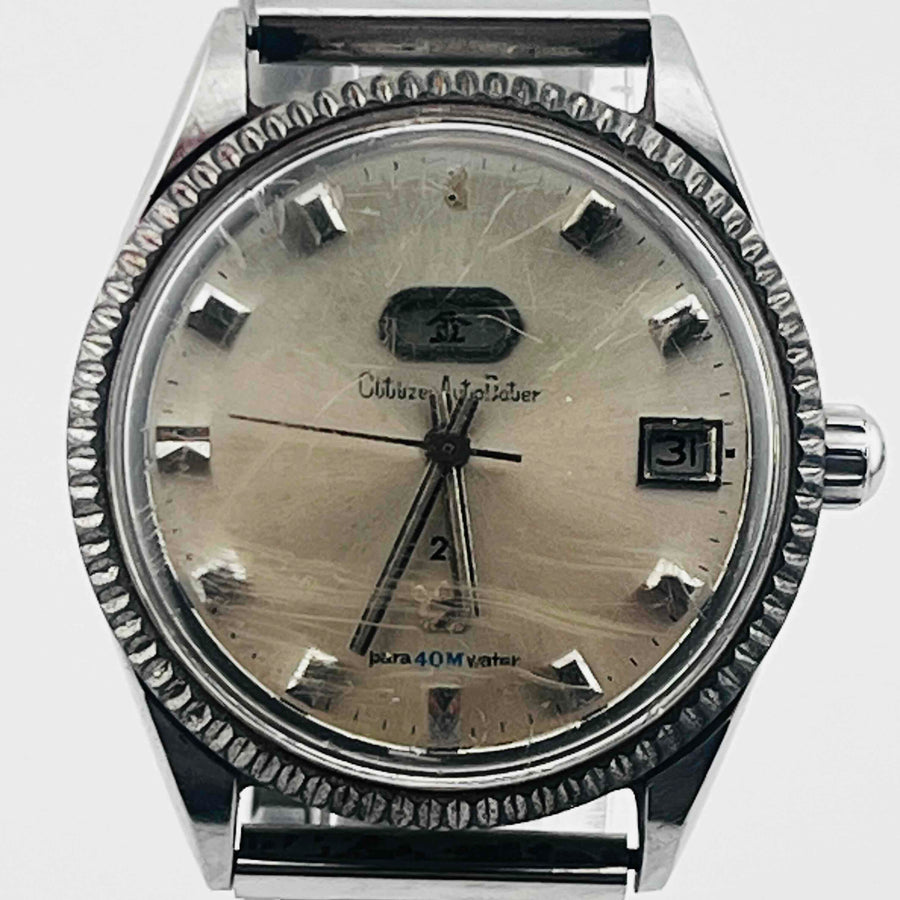 CITIZEN Auto Dater Automatic Day Date analog Men's Watch The fasteners are weak 37.5