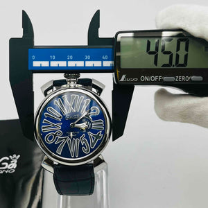 GaGa MILANO Manuale 46 Quartz 20277 Blue Dial 45.0mm