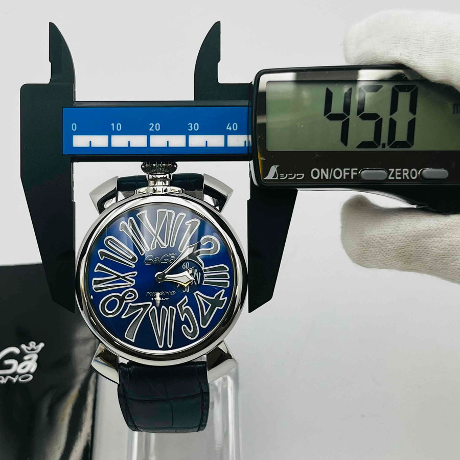 GaGa MILANO Manuale 46 Quartz 20277 Blue Dial 45.0mm